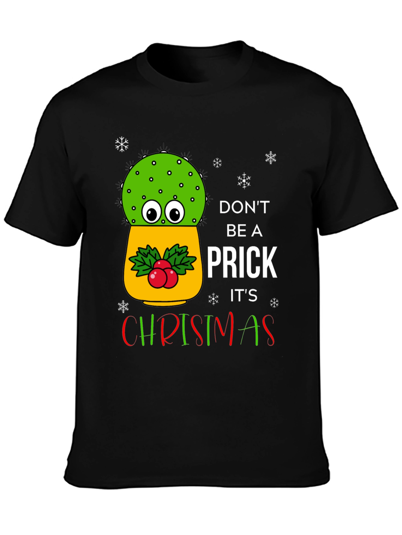 Funny Christmas Cactus T-Shirt
