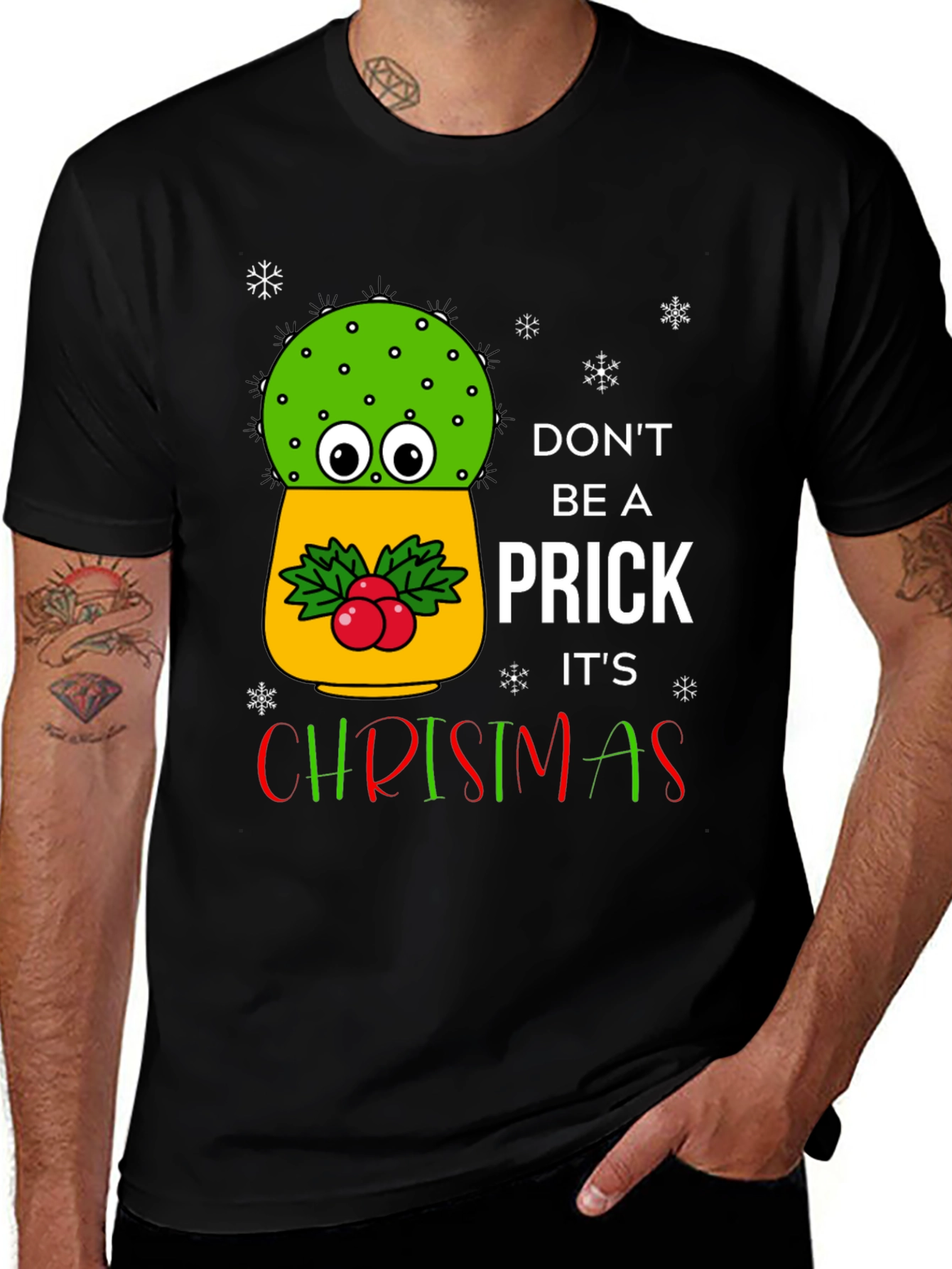 Funny Christmas Cactus T-Shirt
