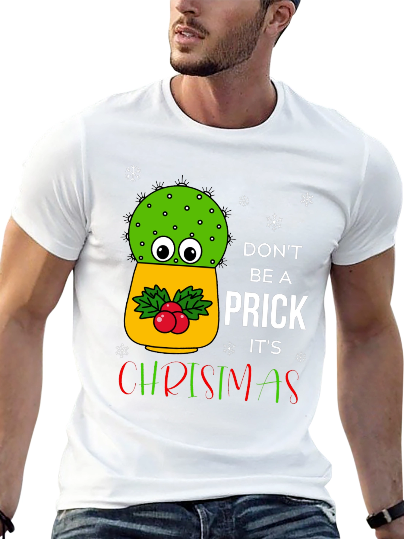 Funny Christmas Cactus T-Shirt