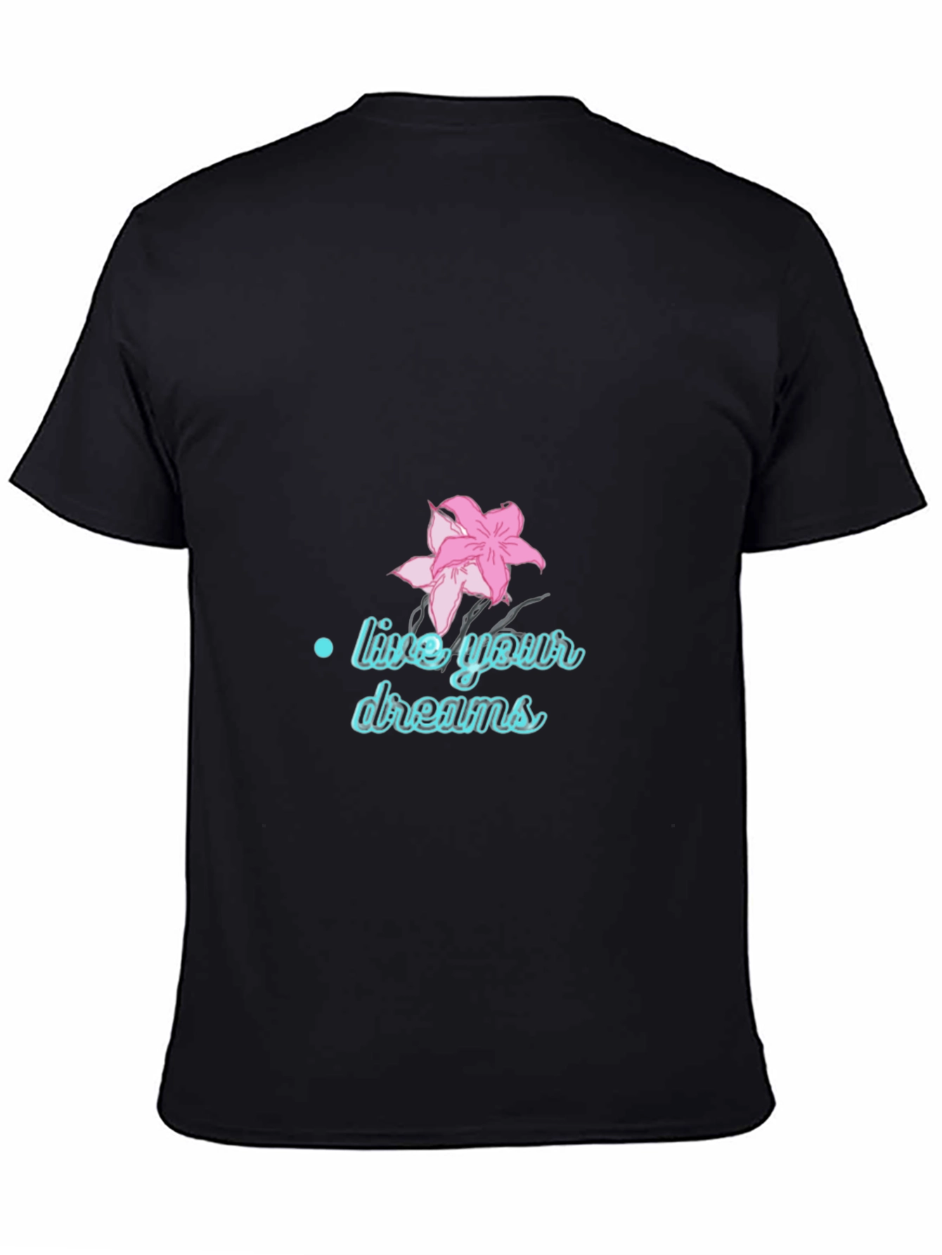Live Your Dreams Graphic Tee - Black