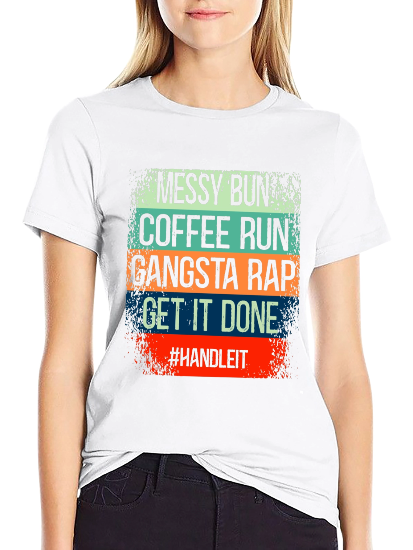 Messy Bun Coffee Run T-Shirt