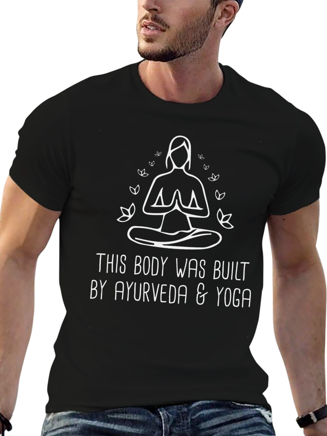Ayurveda & Yoga Built Body Graphic T-Shirt