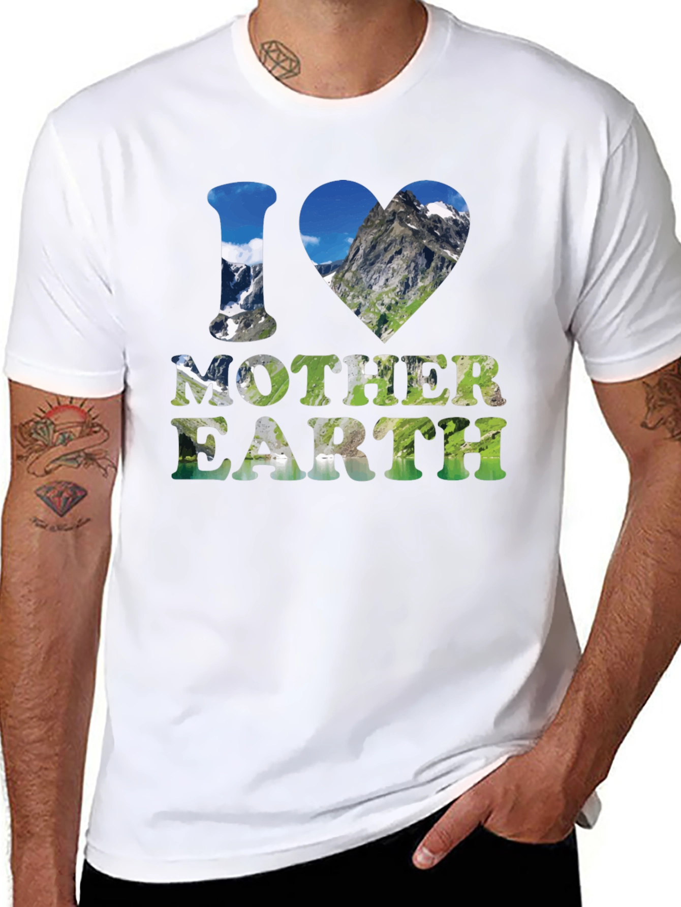 I Love Mother Earth Graphic T-Shirt