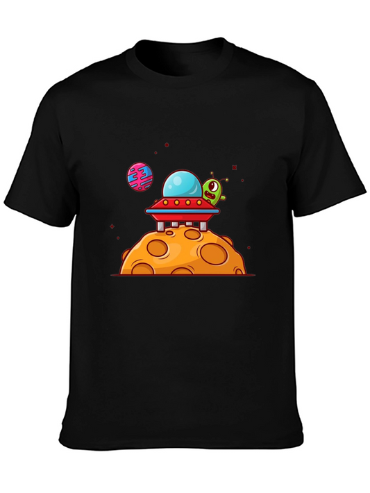 Alien Spaceship Graphic Tee - Out of this World!