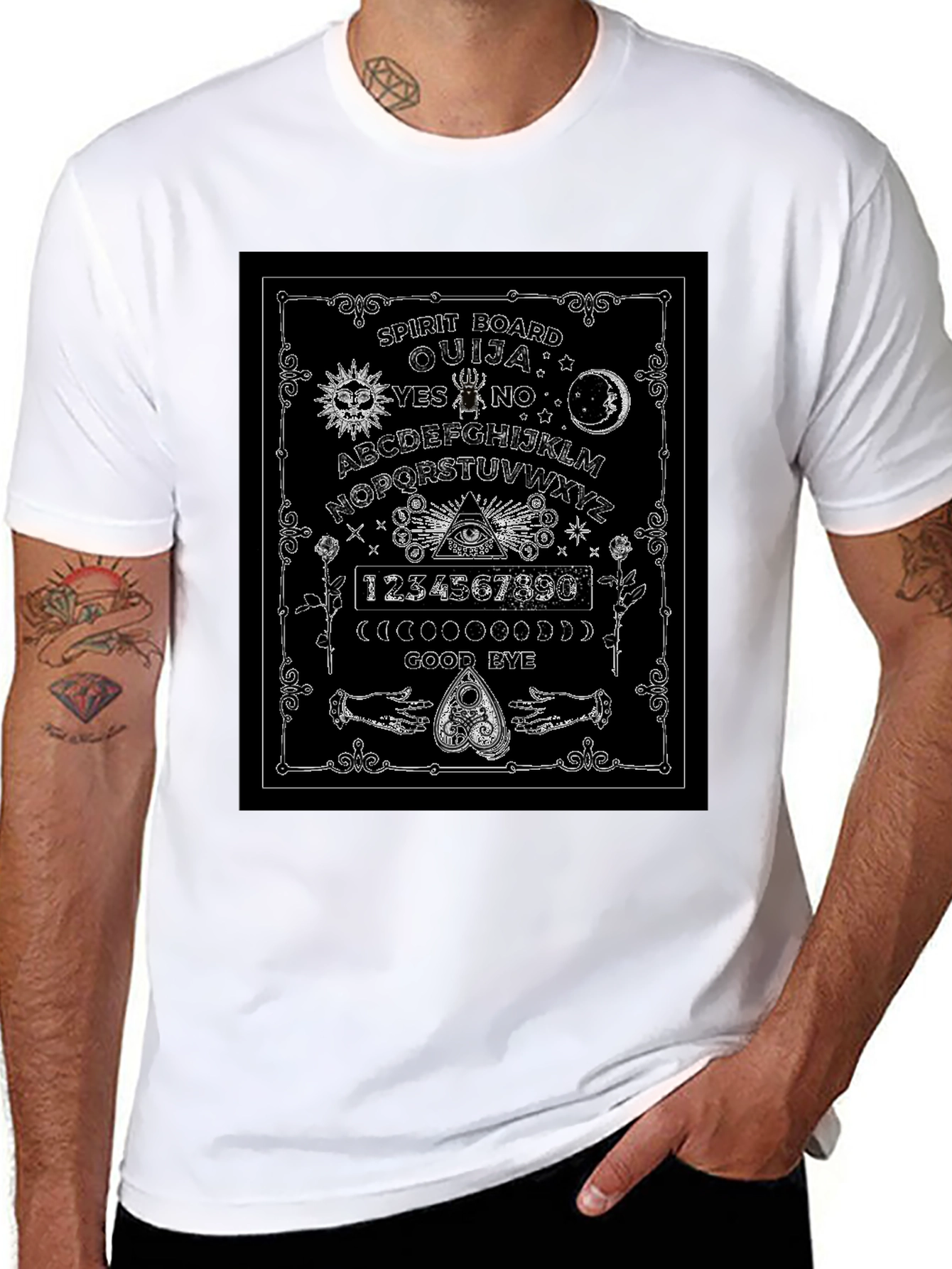 Ouija Board Spirit Graphic T-Shirt