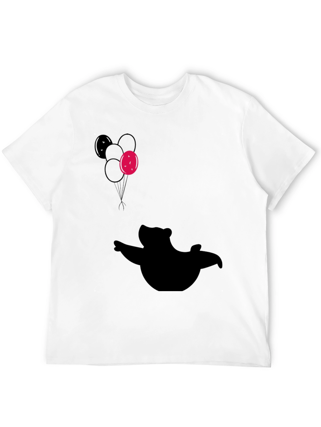 Silhouette Bear with Balloons T-Shirt