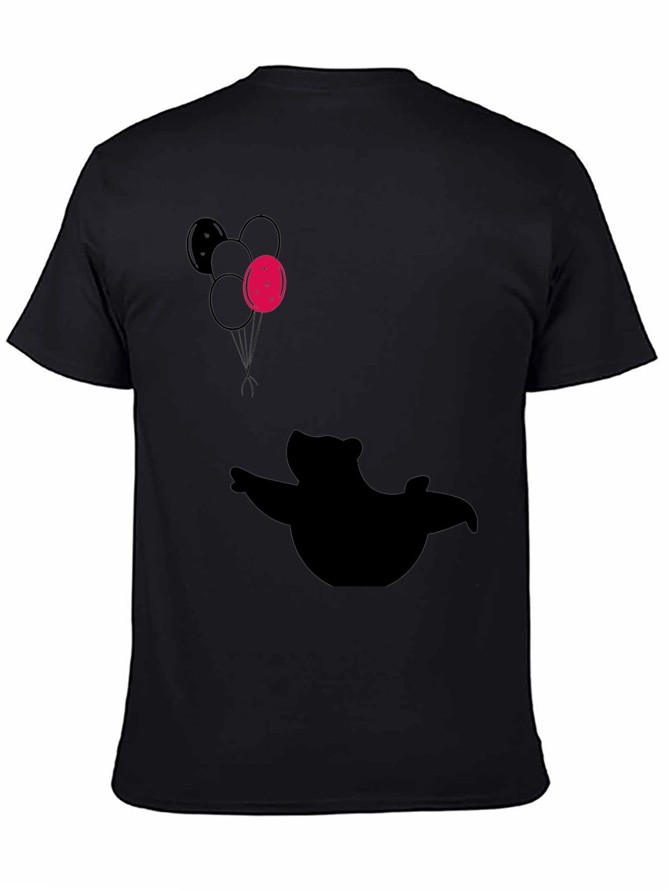 Silhouette Bear with Balloons T-Shirt