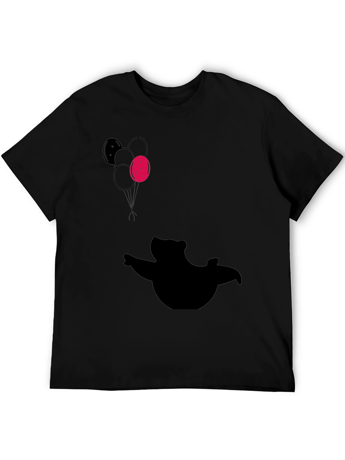 Silhouette Bear with Balloons T-Shirt