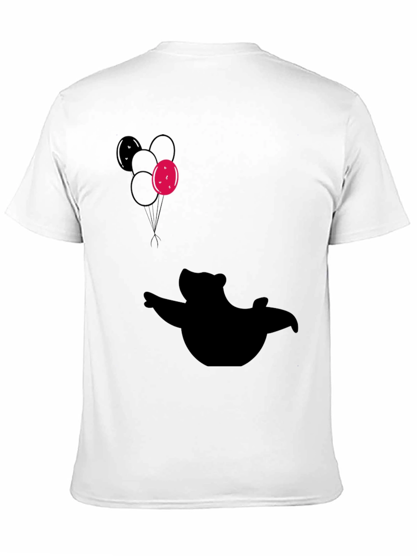 Silhouette Bear with Balloons T-Shirt