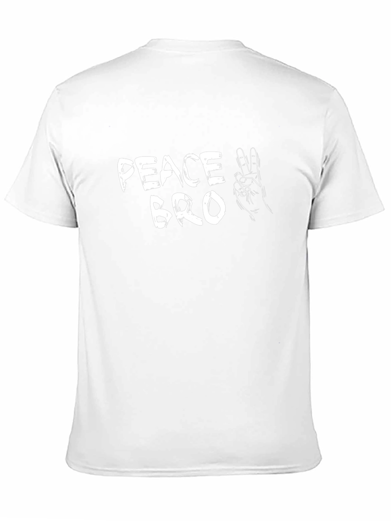 Peace Bro Graphic Tee - Black Cotton Blend