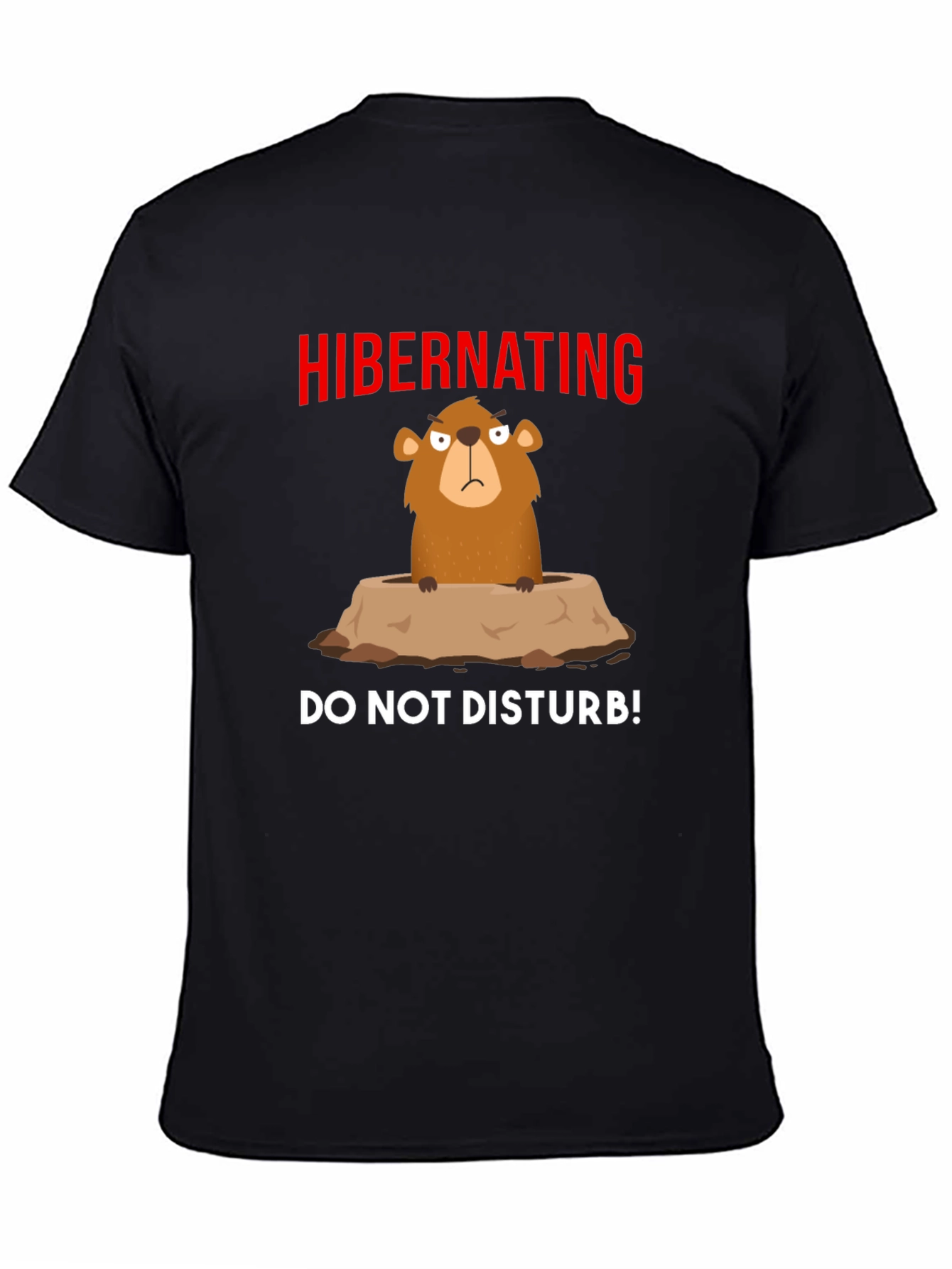 Hibernating Groundhog T-Shirt - Do Not Disturb