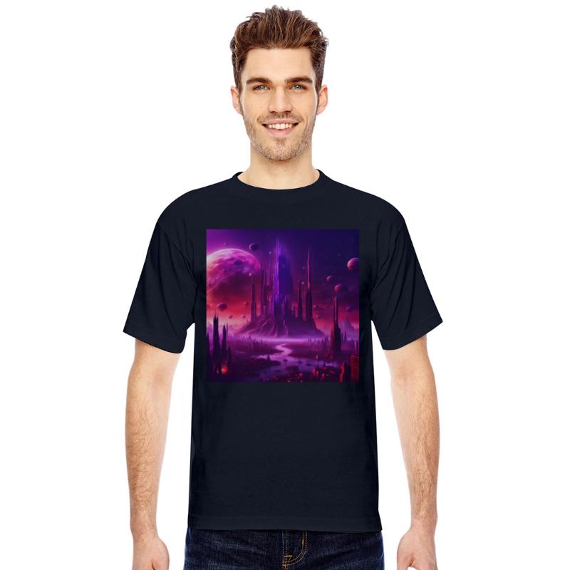 UFO Sci-Fi Alien Planet Futuristic Skyscrapers