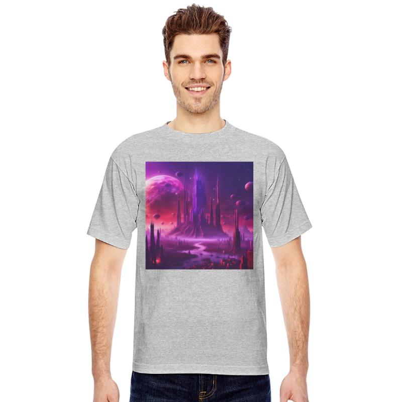 UFO Sci-Fi Alien Planet Futuristic Skyscrapers