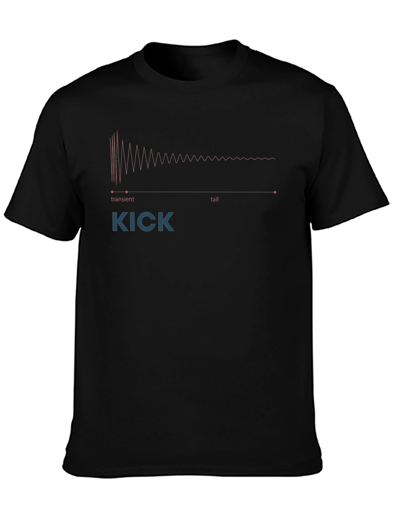 KICK Transient Tail Graphic Tee - Black