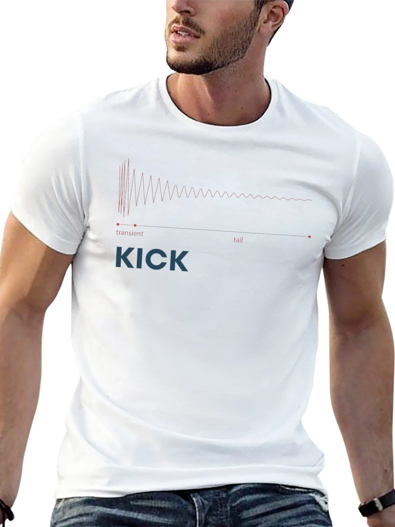 KICK Transient Tail Graphic Tee - Black