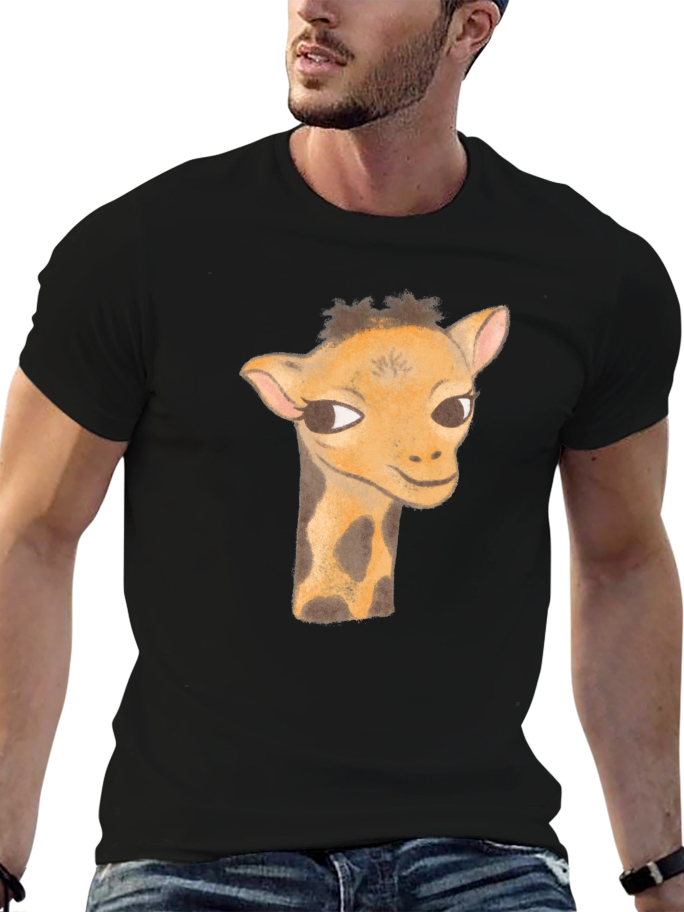 Giraffe Graphic Tee - Unique Animal Design T-Shirt