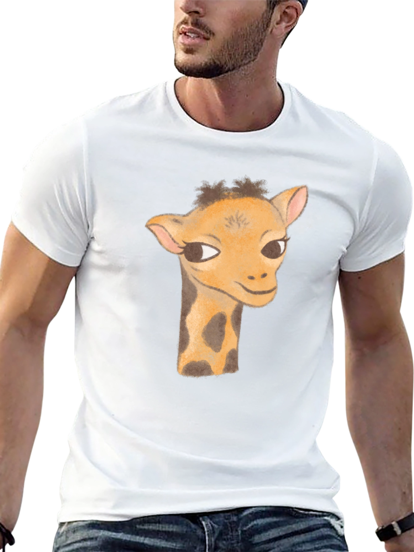 Giraffe Graphic Tee - Unique Animal Design T-Shirt