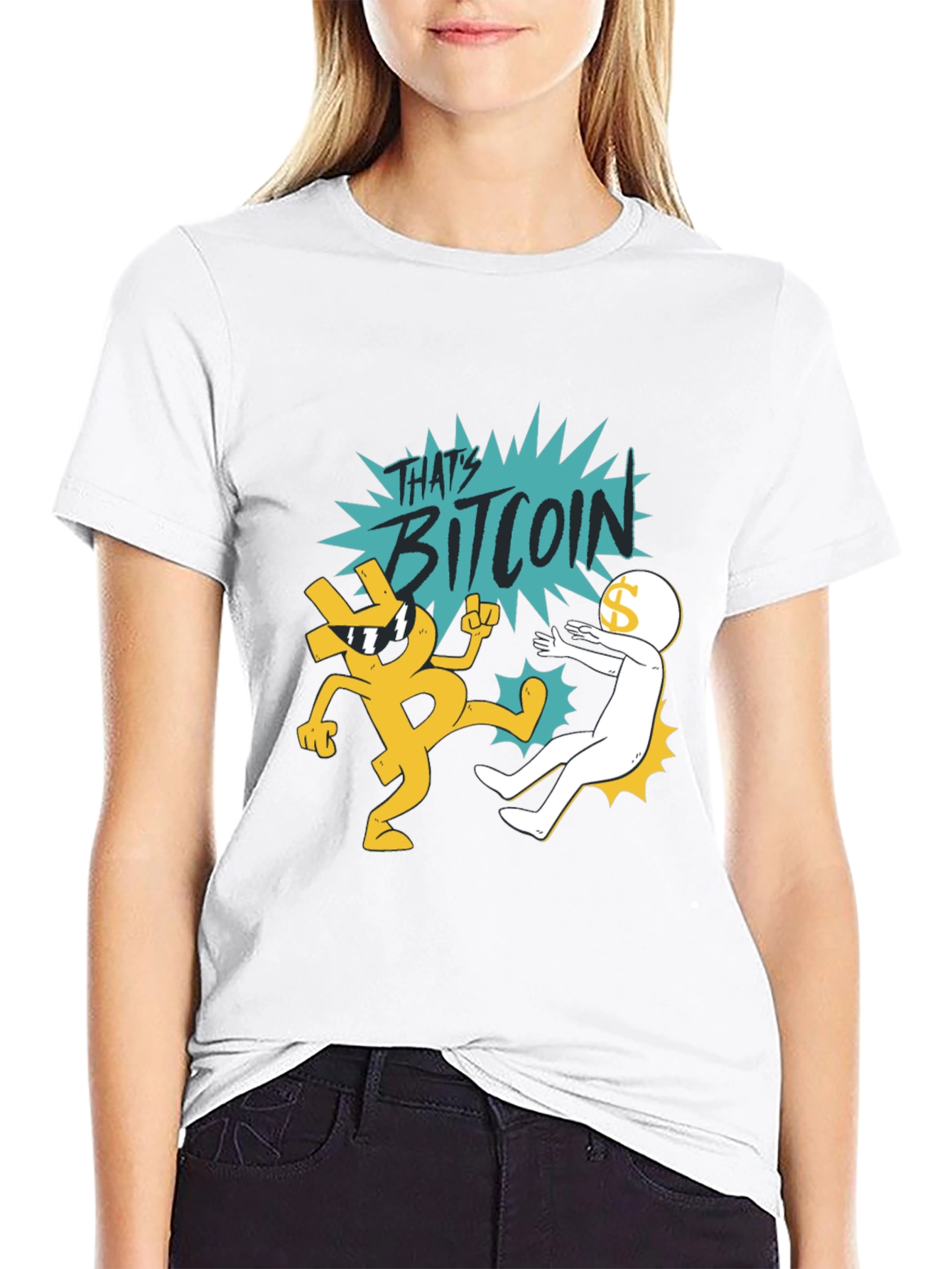 Thats Bitcoin! Graphic Black T-Shirt