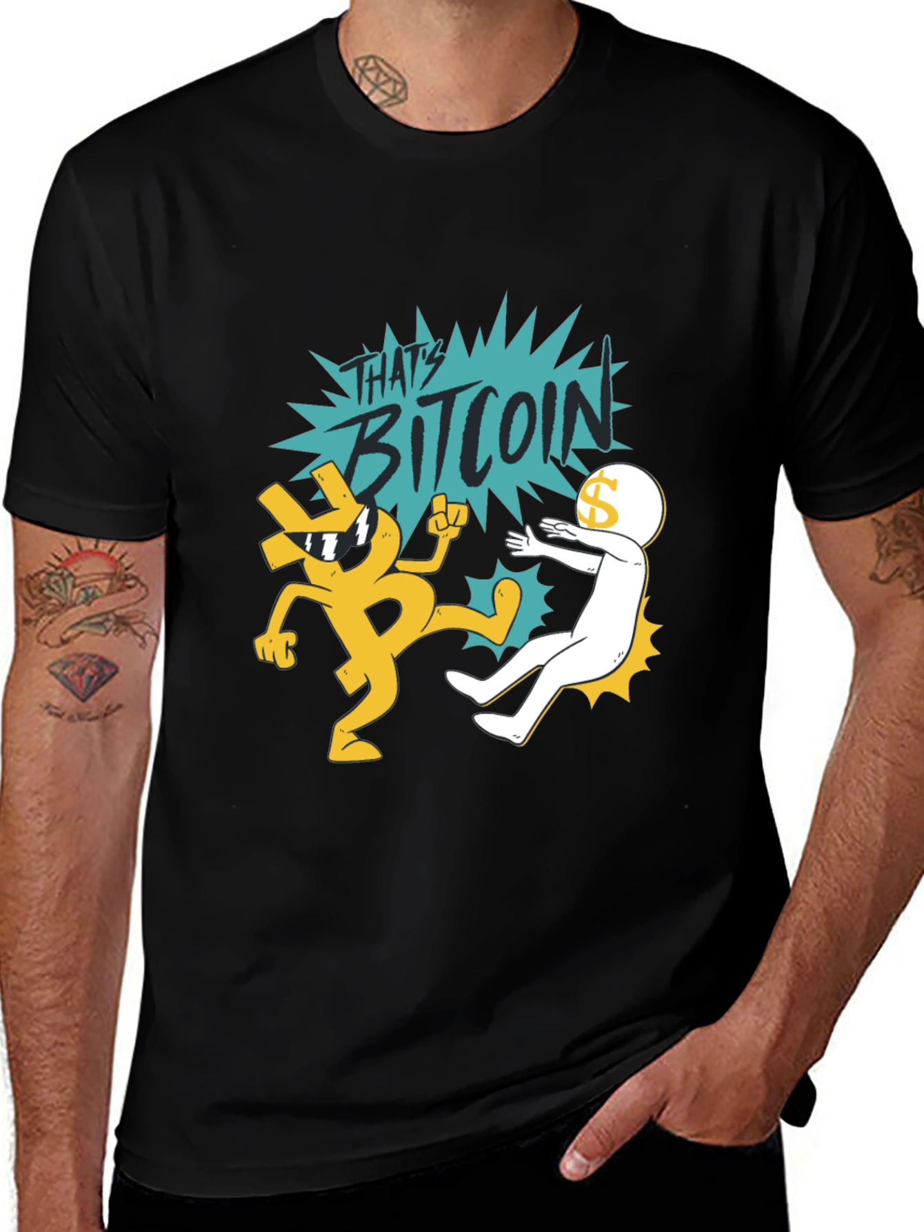 Thats Bitcoin! Graphic Black T-Shirt