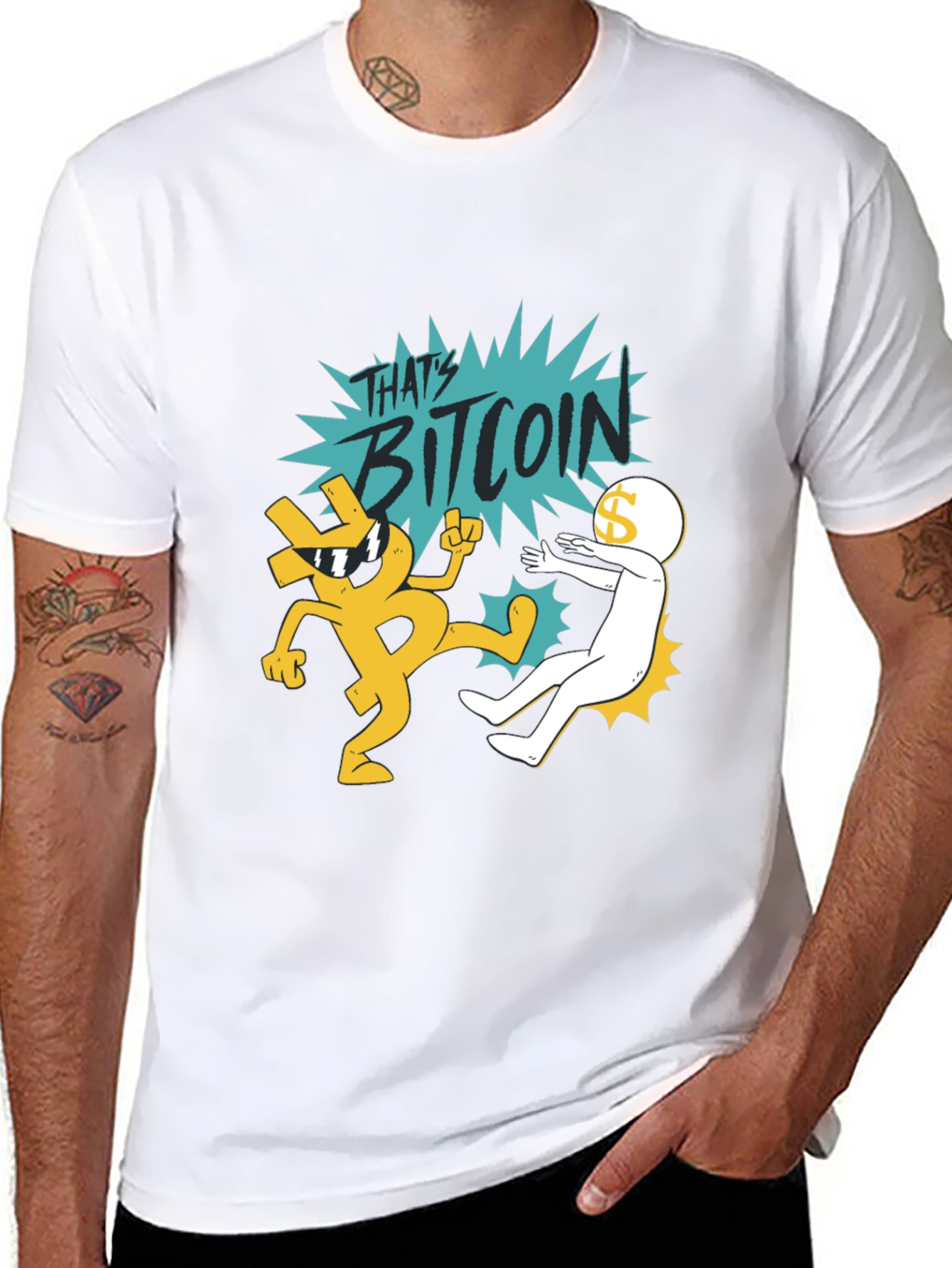 Thats Bitcoin! Graphic Black T-Shirt