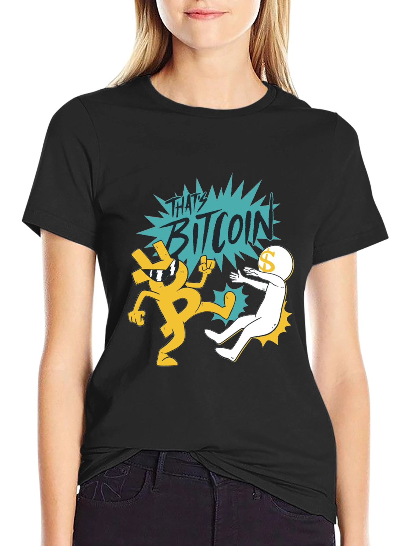Thats Bitcoin! Graphic Black T-Shirt