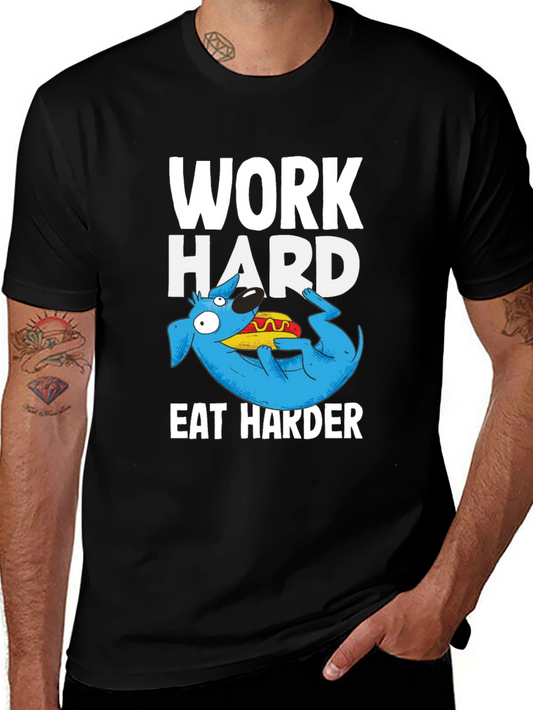 Work Hard Eat Harder Graphic T-Shirt