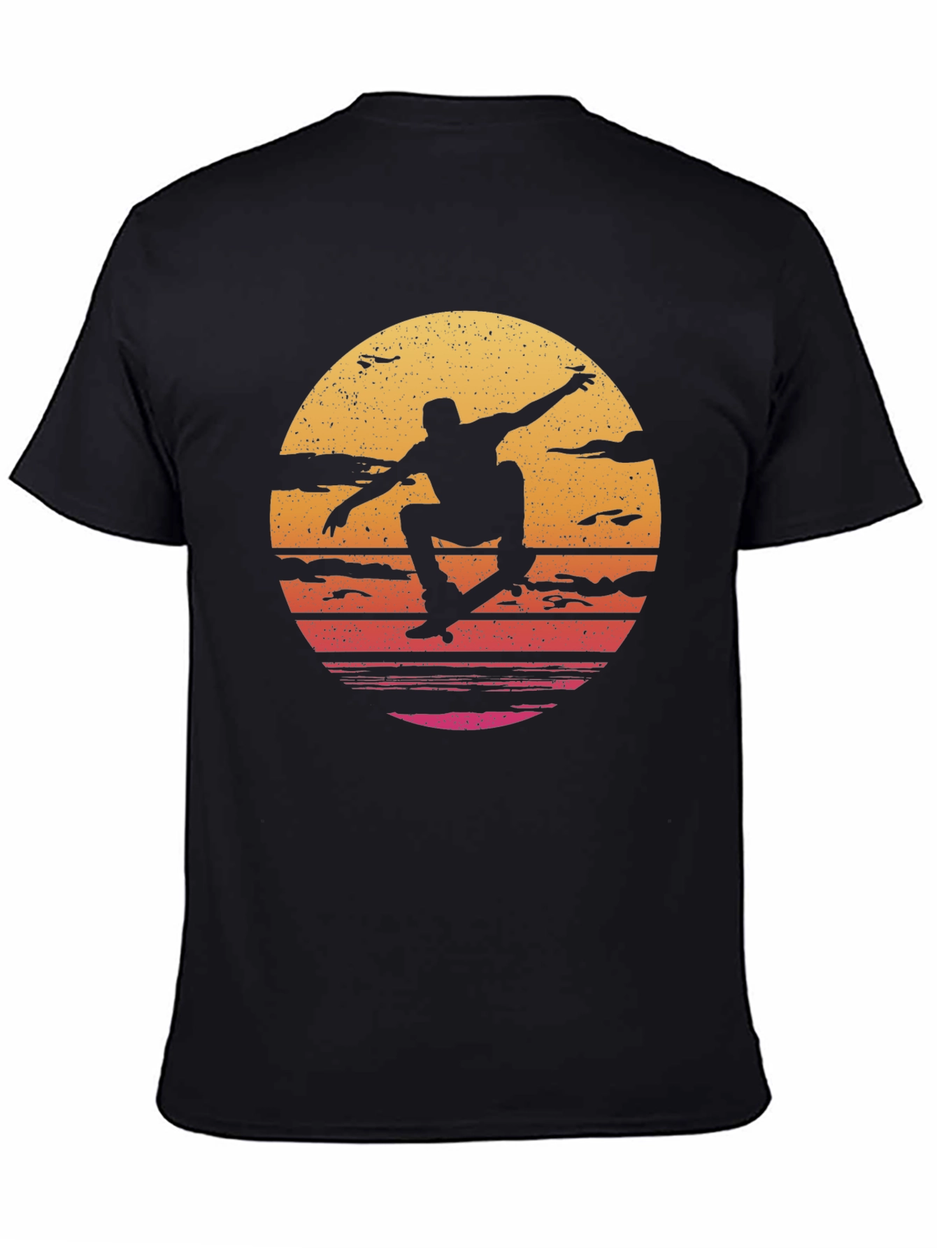 Skate Sunset Graphic Tee - Black