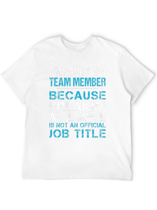 Production Team Member Funny Job Title T-Shirt