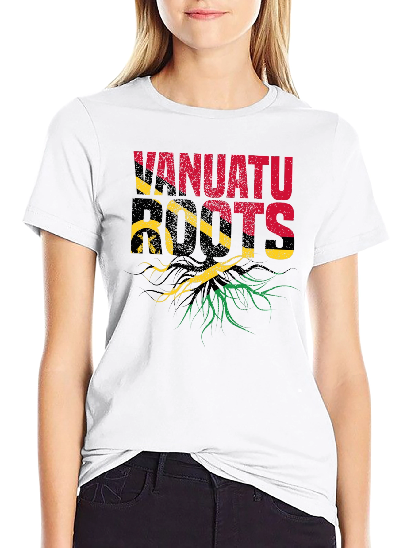 Vanuatu Roots Black T-Shirt