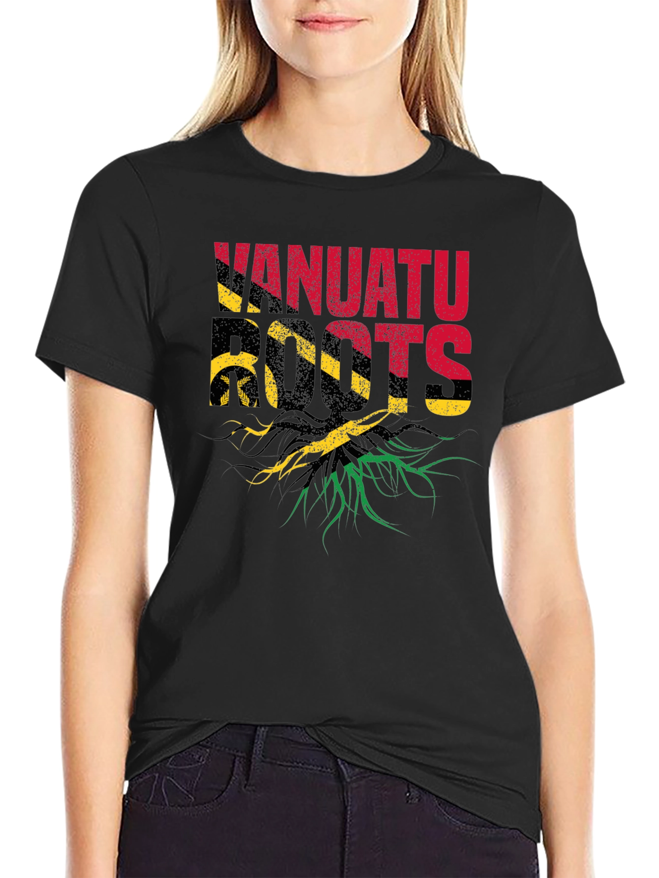 Vanuatu Roots Black T-Shirt