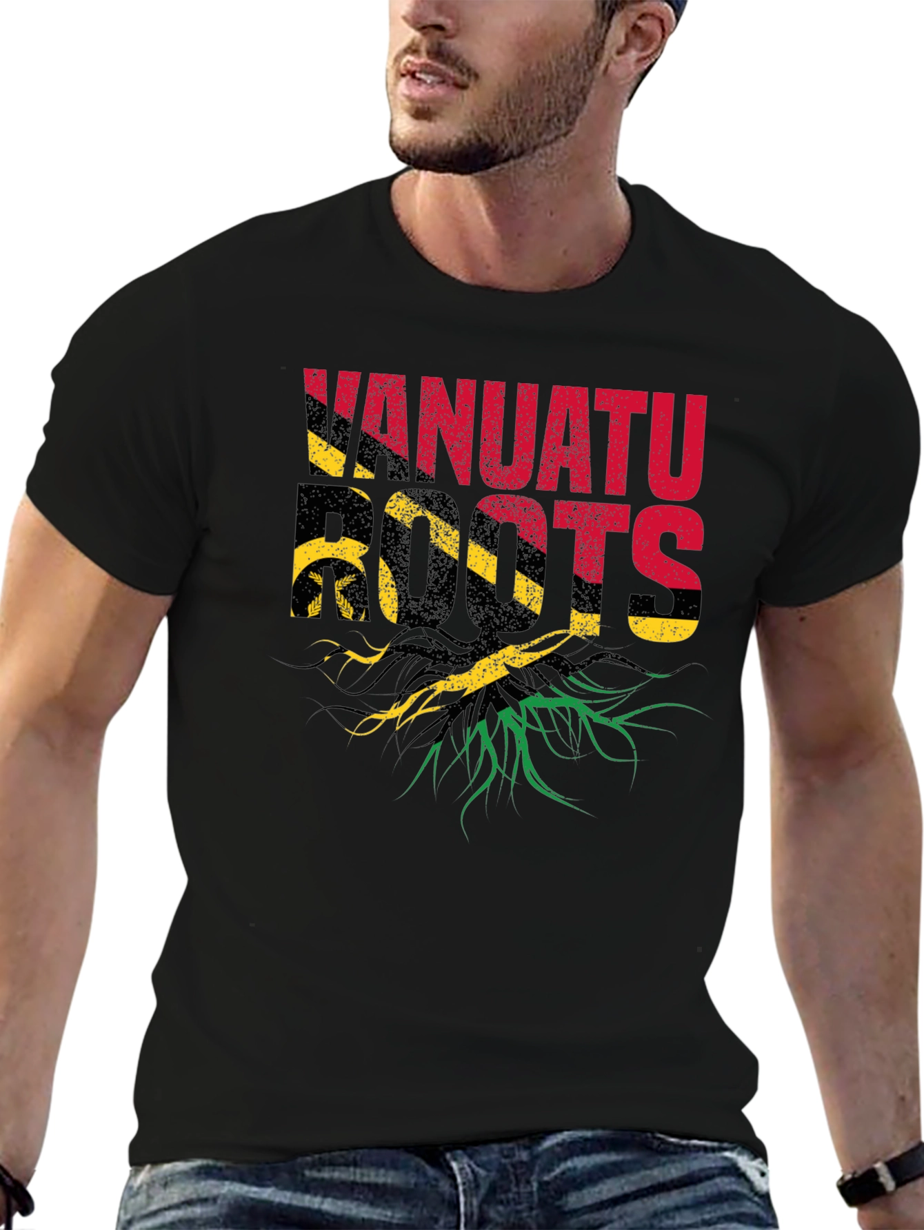 Vanuatu Roots Black T-Shirt