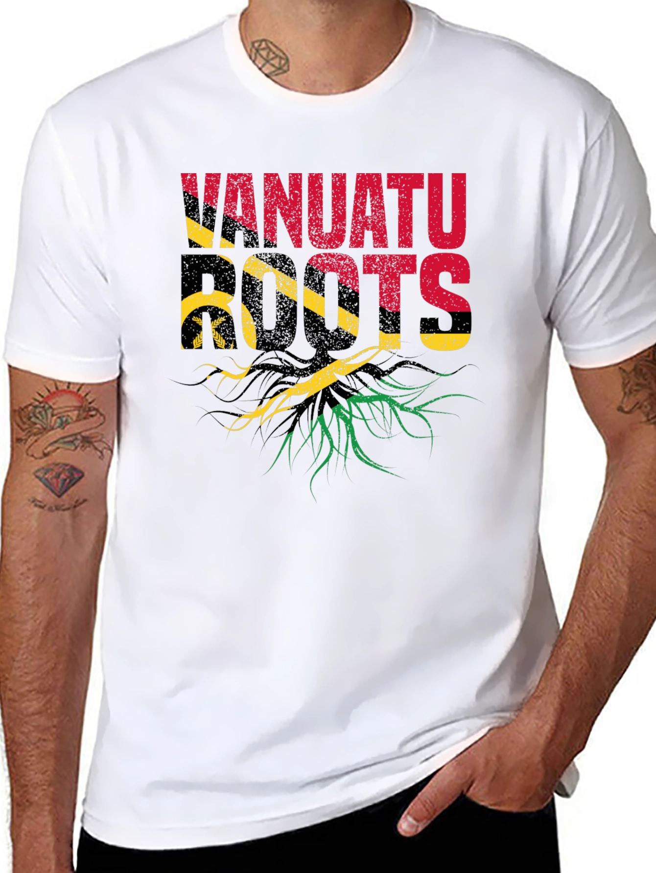 Vanuatu Roots Black T-Shirt
