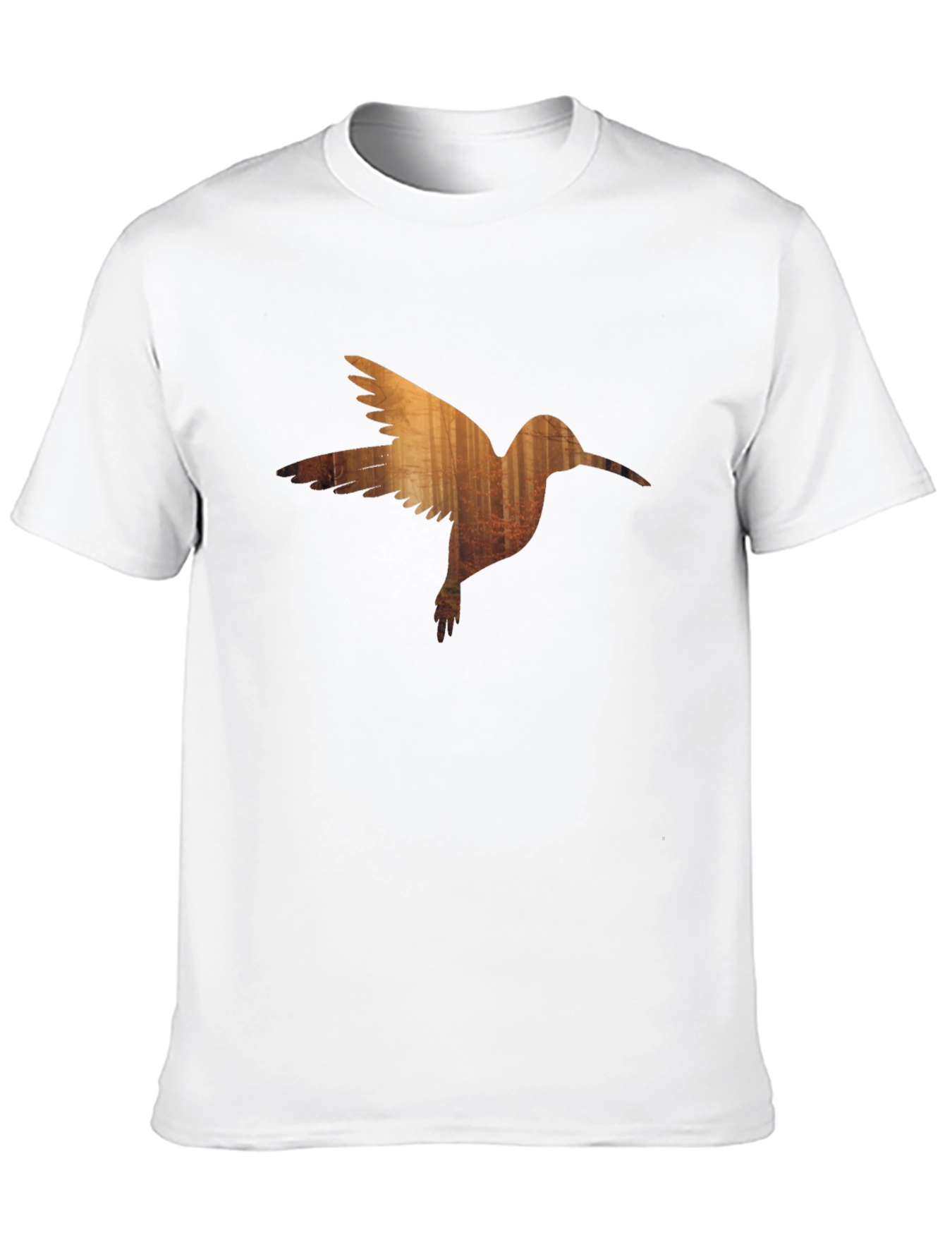 Hummingbird Forest Graphic Black T-Shirt
