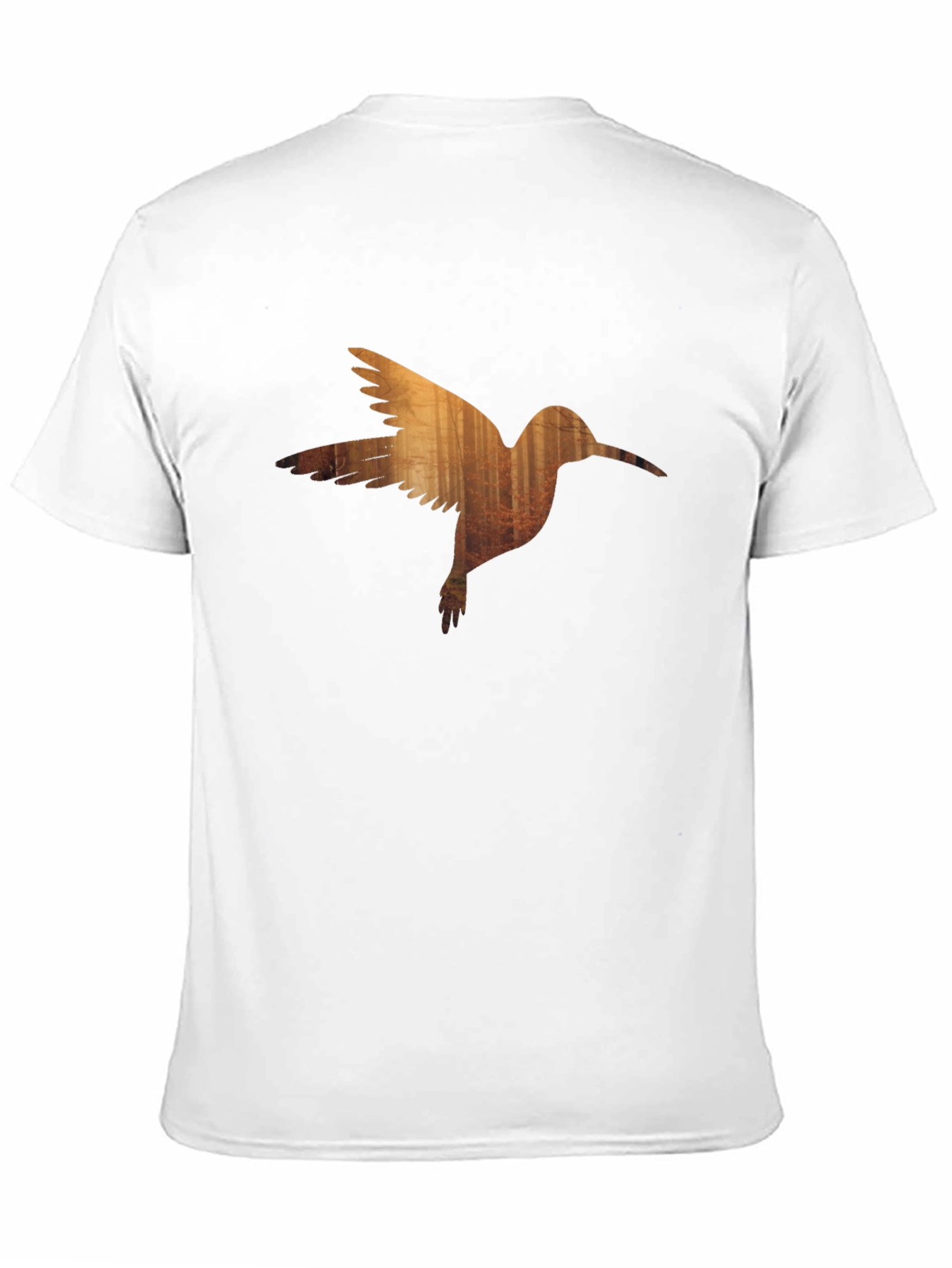 Hummingbird Forest Graphic Black T-Shirt