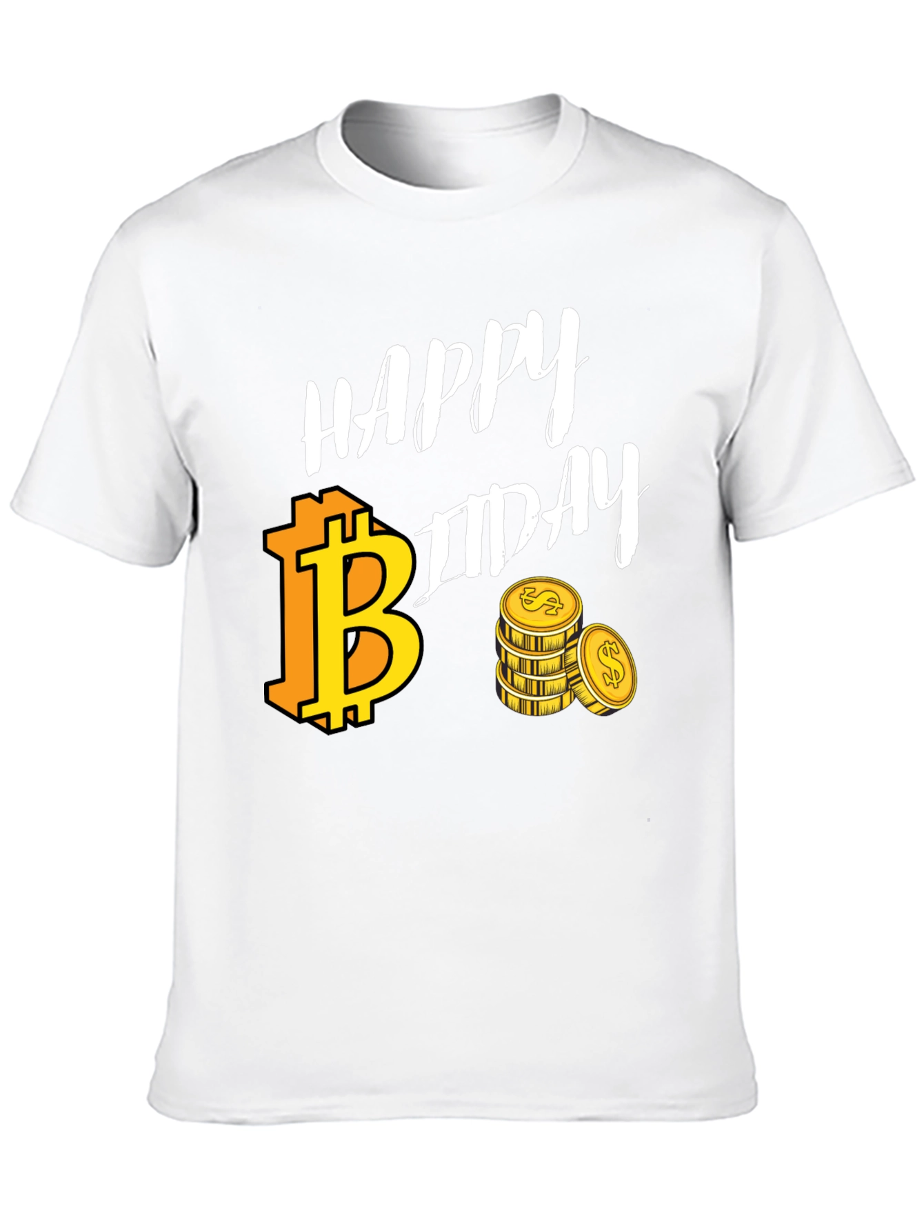 Bitcoin Birthday Black T-Shirt