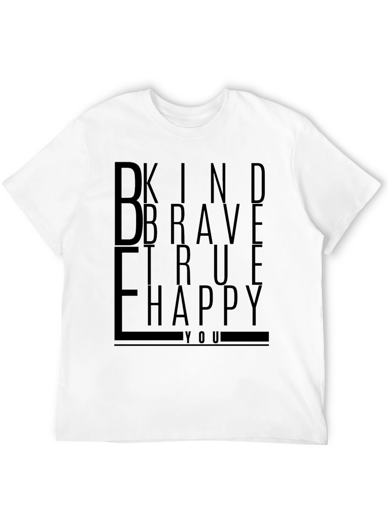 Be Kind Brave True Happy Graphic Tee