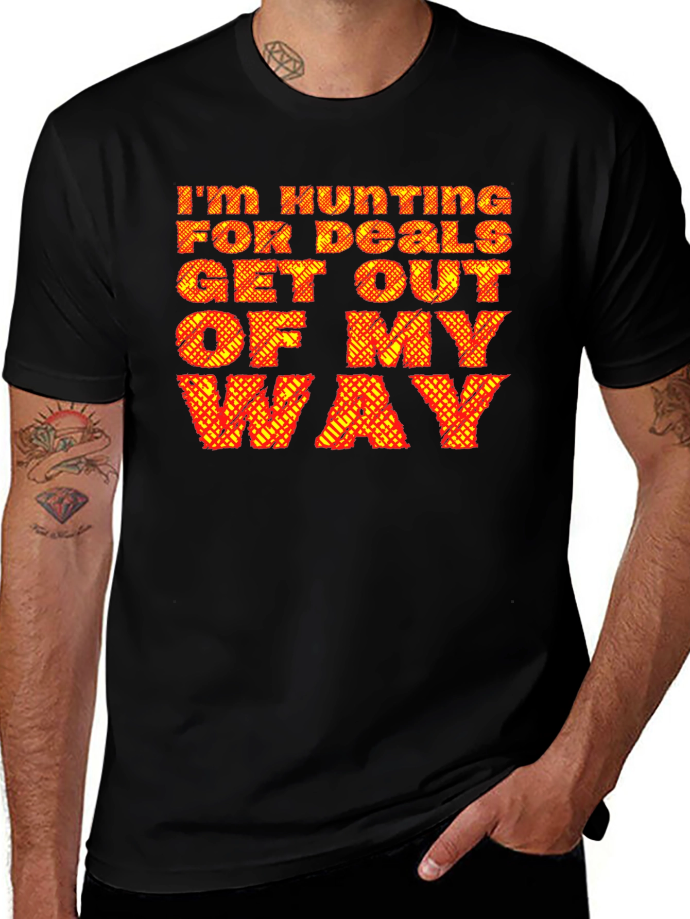 Hunting for Deals Black Graphic Tee