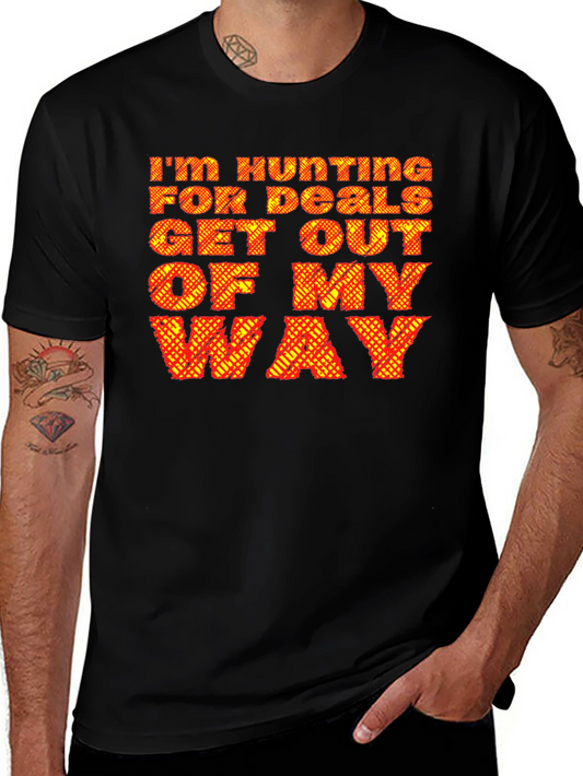 Hunting for Deals Black Graphic Tee