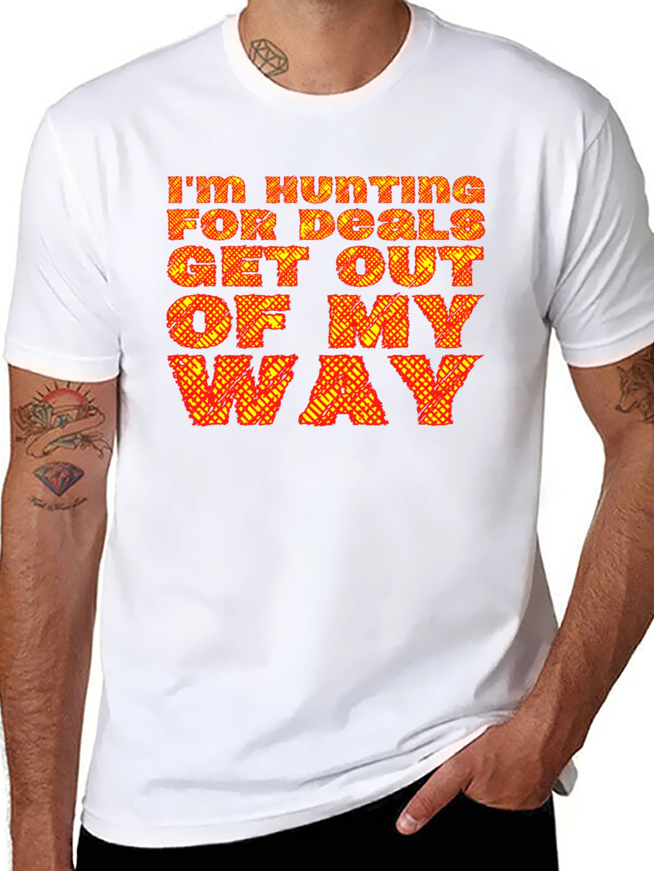 Hunting for Deals Black Graphic Tee