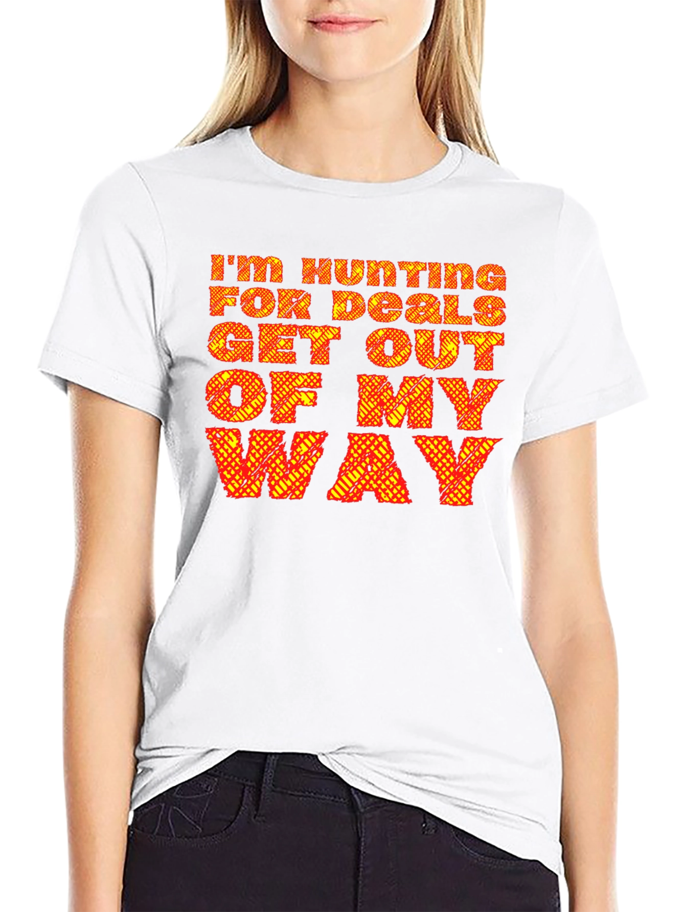 Hunting for Deals Black Graphic Tee