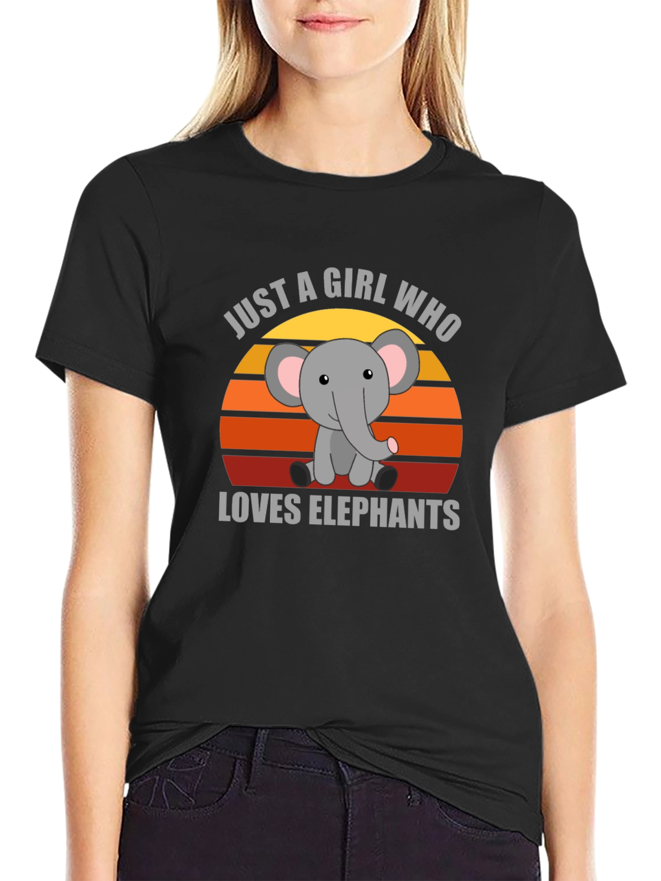 Just A Girl Who Loves Elephants T-Shirt