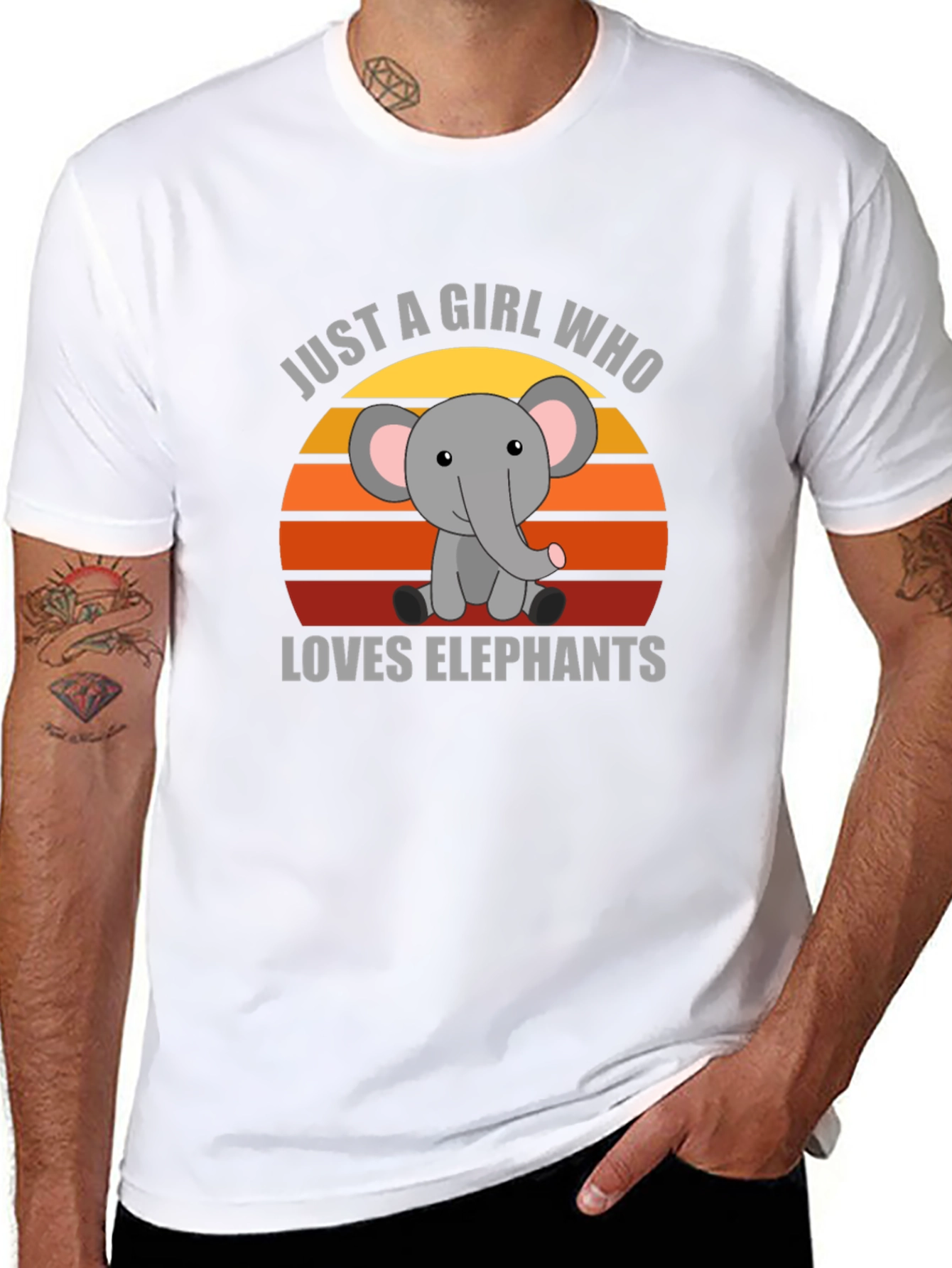 Just A Girl Who Loves Elephants T-Shirt