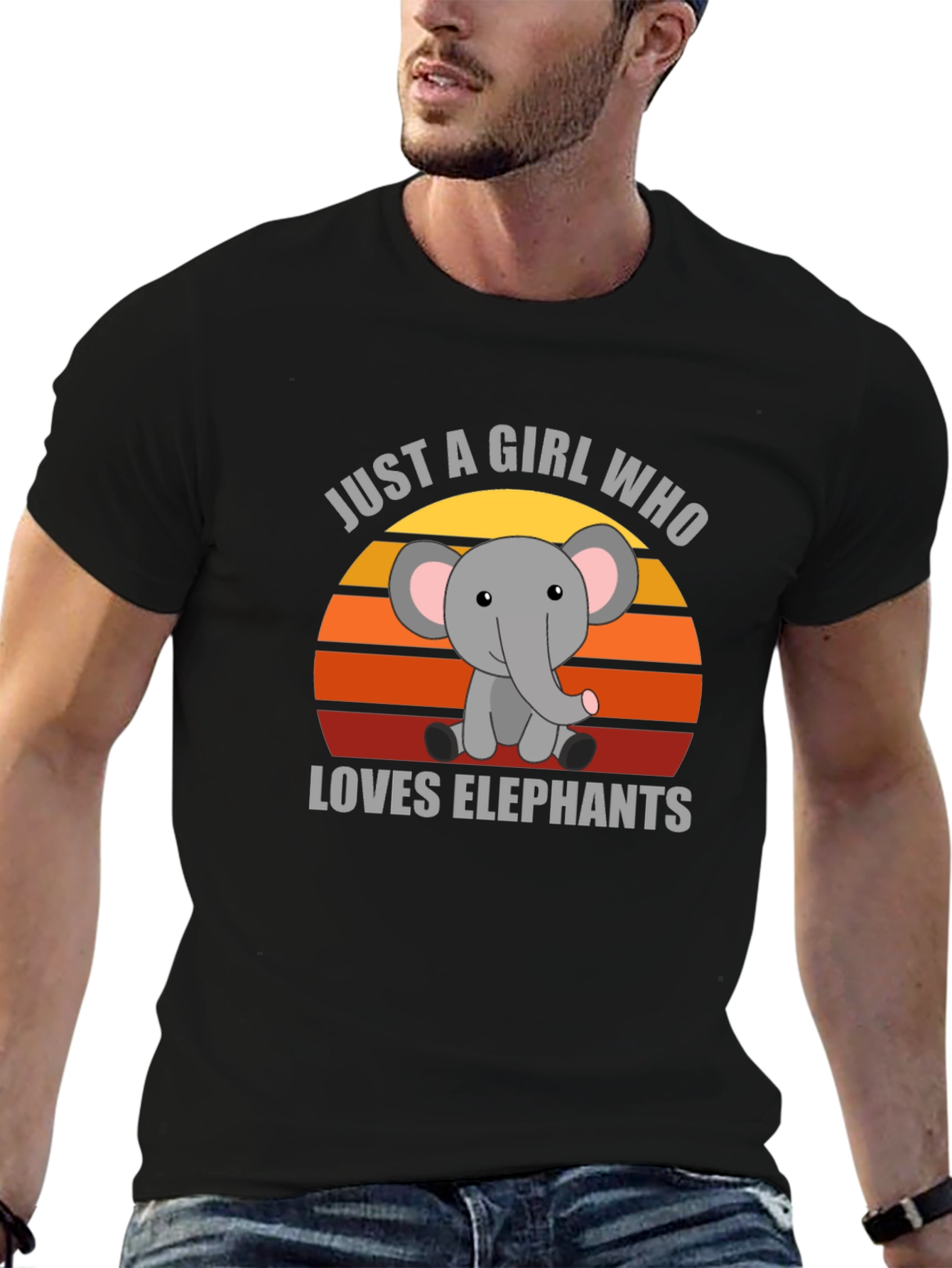 Just A Girl Who Loves Elephants T-Shirt