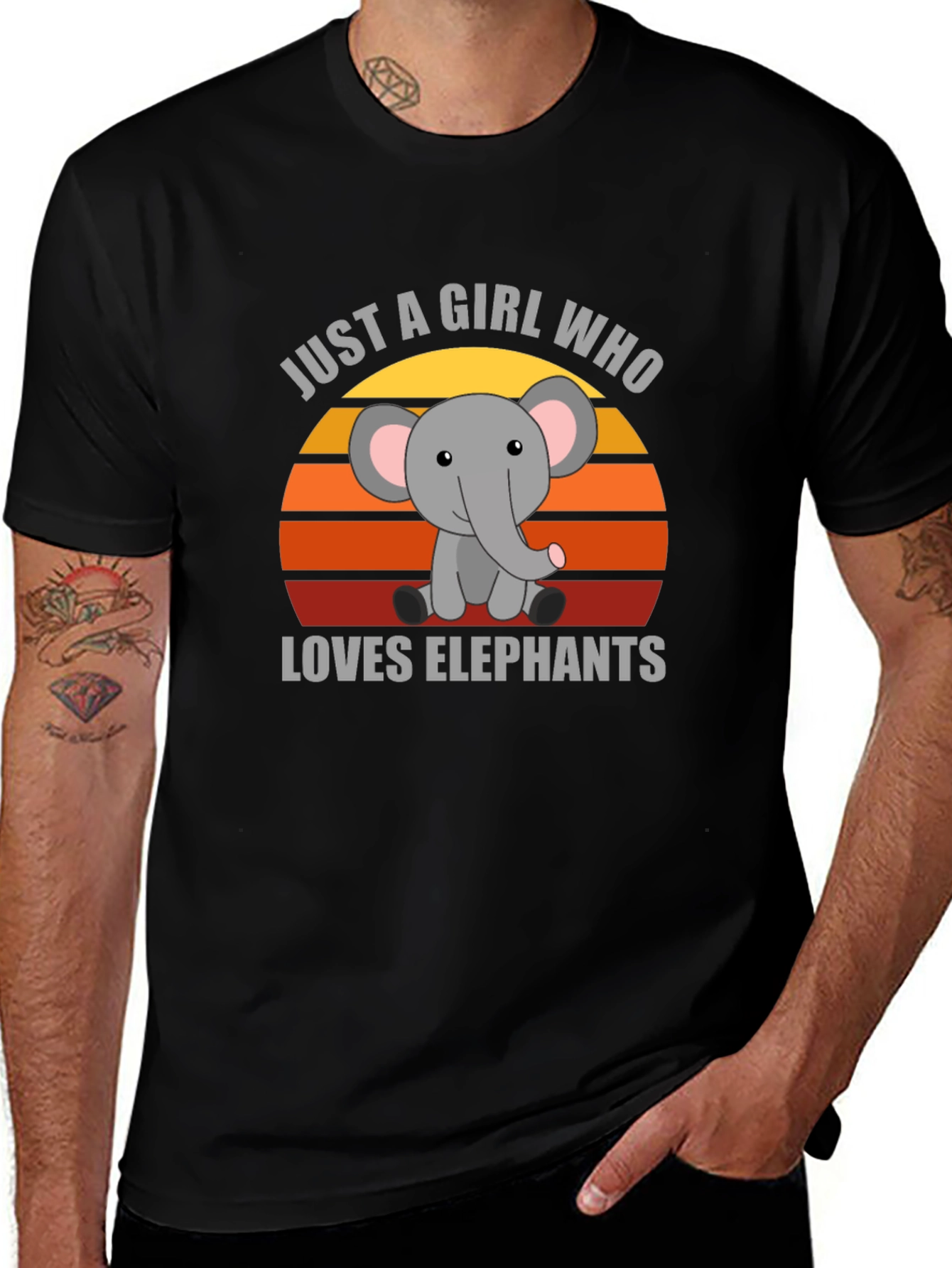 Just A Girl Who Loves Elephants T-Shirt