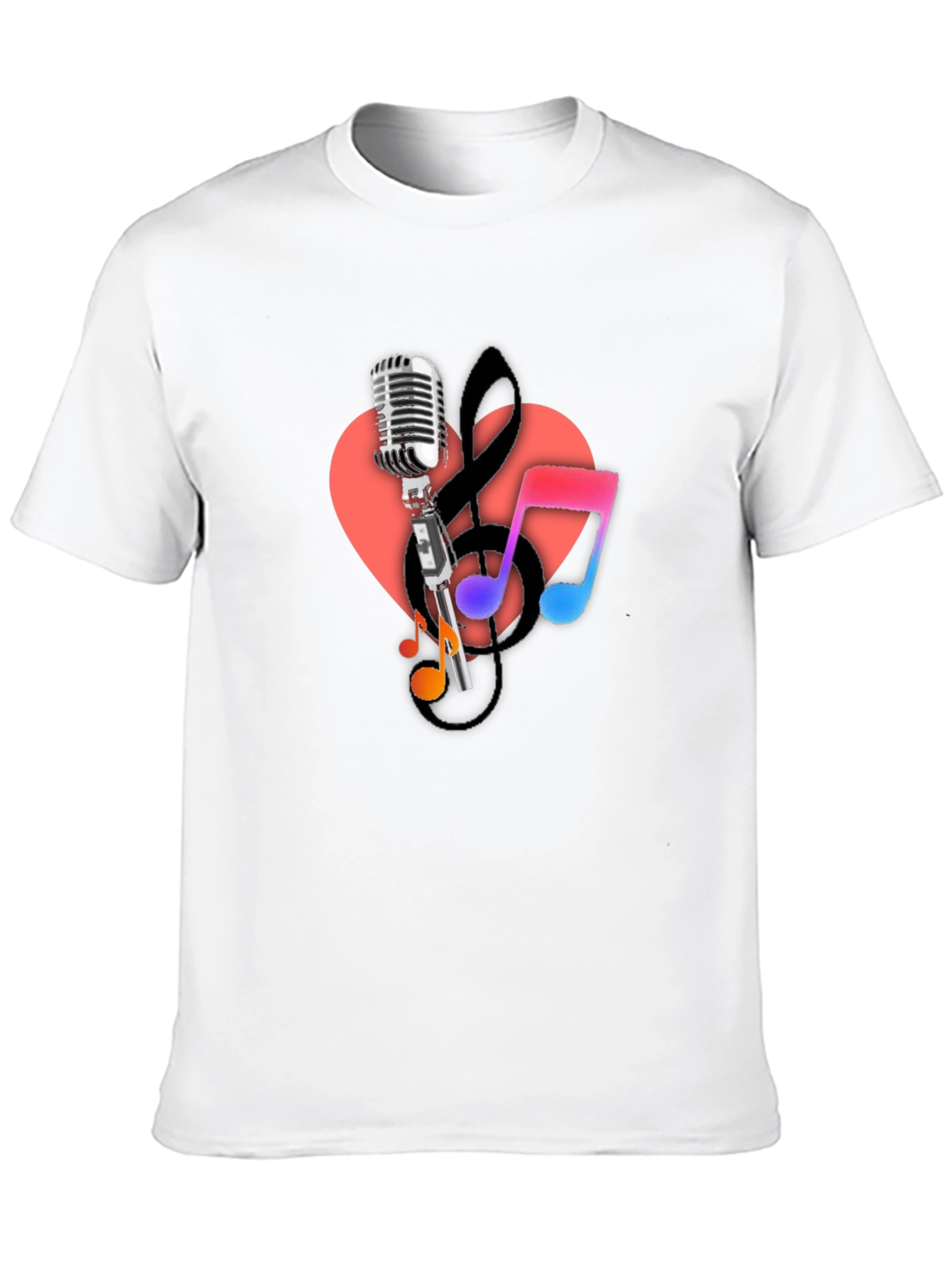 Music Lovers Black Graphic Tee