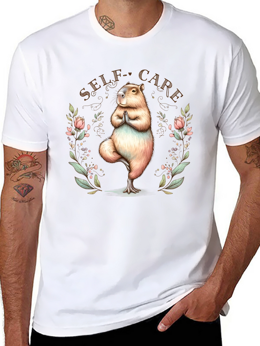 Self-Care Capybara Yoga Tee