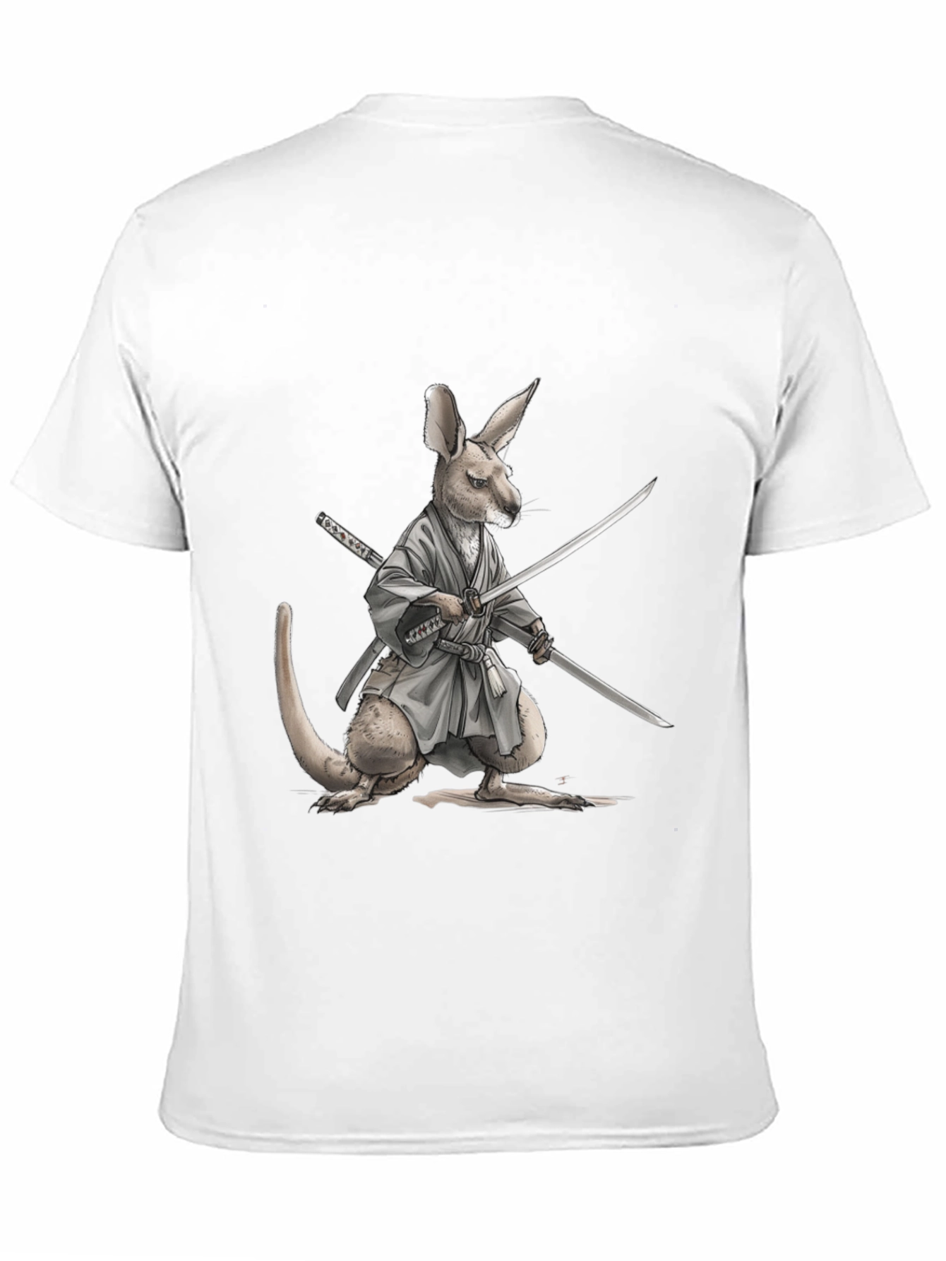 Kangaroo Samurai T-Shirt - Martial Arts Funny Tee