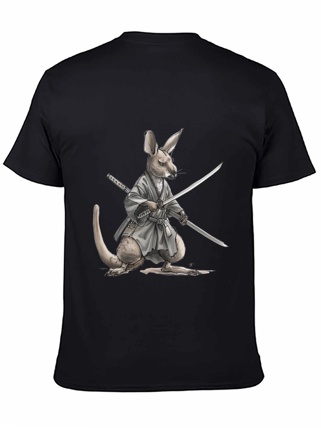Kangaroo Samurai T-Shirt - Martial Arts Funny Tee