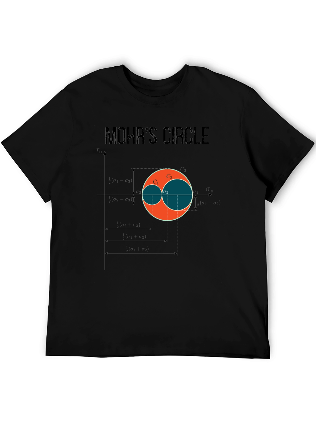 Mohrs Circle Graphic T-Shirt - Civil Engineering