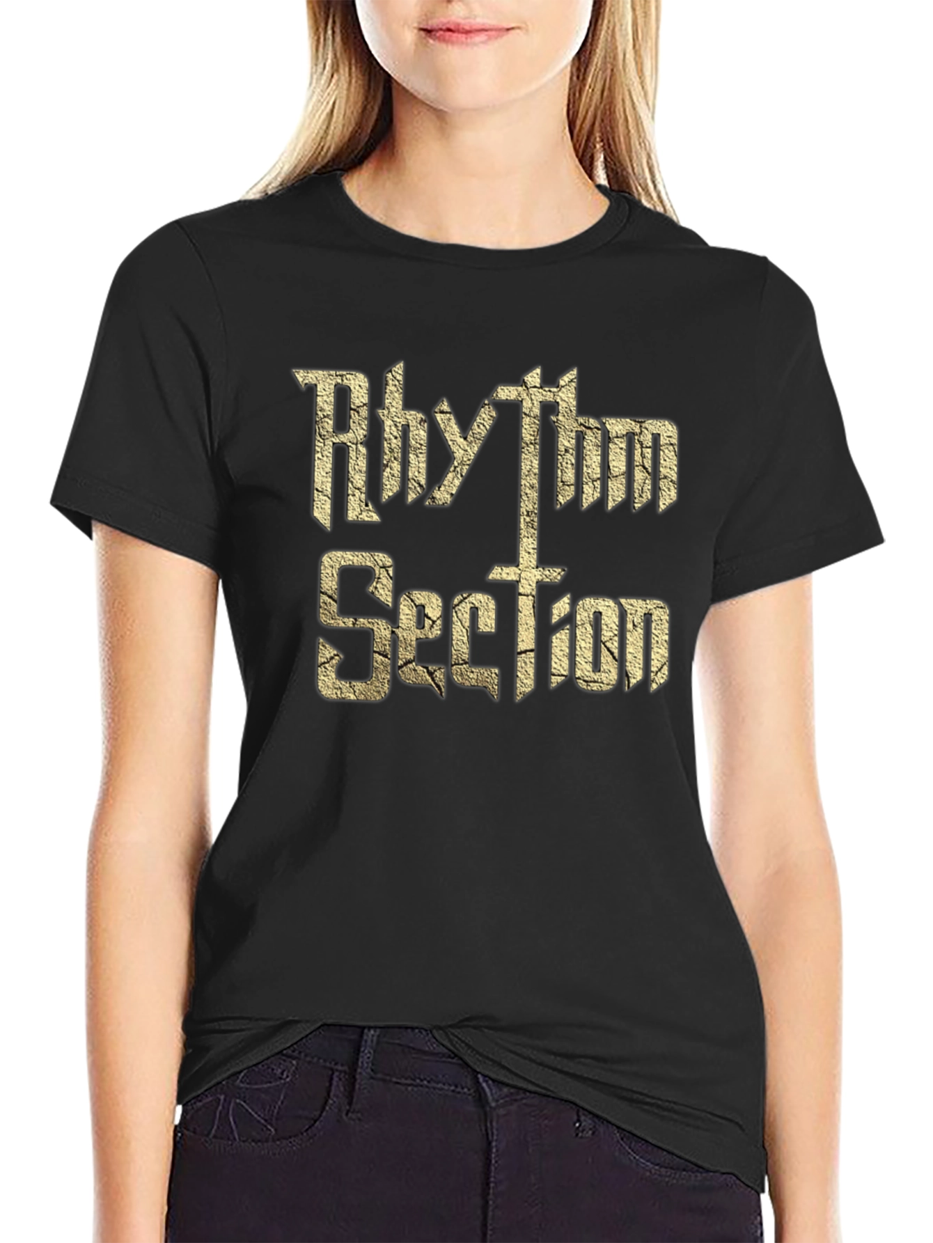 Rhythm Section Graphic Tee - Black Cotton Comfort